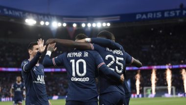 PSG 2-1 Marseille, Ligue 2021-22: Neymar, Kylian Mbappe Hand Paris Saint-Germain Victory (Watch Goal Video Highlights)