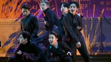 GRAMMYs 2022: BTS Members Bring Their Inner James Bond Spirit While Performing in Song ‘Butter’ at 64th Annual GRAMMY Awards (Watch Video)