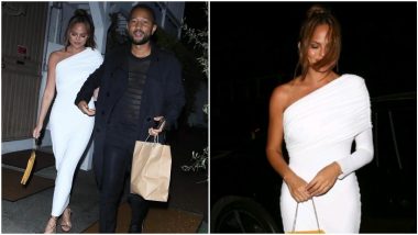Yo or Hell No? Chrissy Teigen in Her White Alexandre Vauthier Gown for a Dinner Date With John Legend