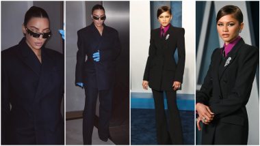 Fashion Faceoff: Zendaya or Kim Kardashian - Whose All-Black Pantsuit Look Was More Powerful?