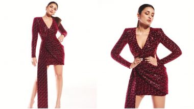 Parineeti Chopra's Little Maroon Dress is the Party Outfit That We All Needed (View Pics)