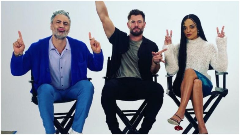 Thor - Love and Thunder: Did Chris Hemsworth, Taika Waititi and Tessa Thompson Hint At Trailer Release Date With Their Latest Pic? Marvel Fans Think So!