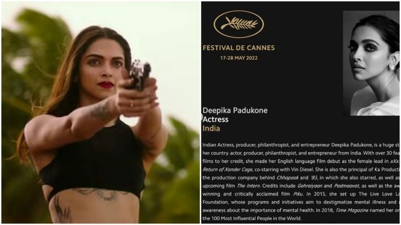 Deepika Padukone's Cannes 2022 Bio Goofs Up on Her English Language Debut Movie!