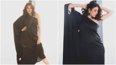 Kajal Aggarwal Sets Some Maternity Fashion Goals in Her Cool Black Maxi Dress (View Pics)