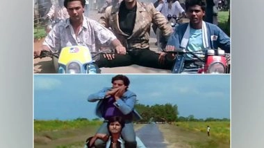 Entertainment News | Amitabh Bachchan, Ajay Devgn Revisit Hilarious Motorcycle Moments from Each Other's Film