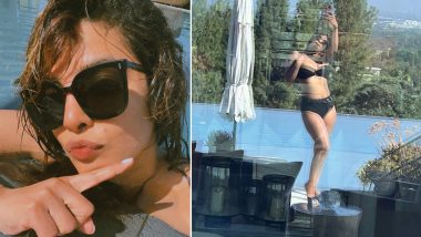 Priyanka Chopra Flaunts Black Bikini, Relaxes In Pool Listening To Classic Bollywood Music (View Photos & Videos)