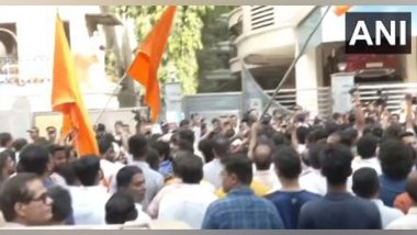 India News | Shiv Sena Workers Protest Against LS MP Navneet Rana over 'Hanuman Chalisa' Row