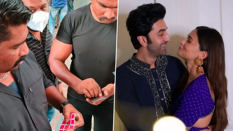 Ranbir Kapoor-Alia Bhatt Wedding: Barricades Set Up Outside Groom’s Bandra Residence Ahead of the Nuptials (Watch Video)