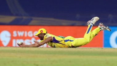 RCB vs CSK, IPL 2022: Ambati Rayudu’s One-Handed Catch To Dismiss Akash Deep Sets Social Media on Fire