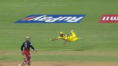 Ambati Rayudu Catch Video: Watch CSK Star Take One-Handed Stunner During IPL 2022 Clash Against RCB