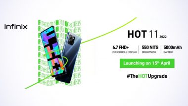 Infinix Hot 11 2022 India Launch on April 15, Listed on Flipkart