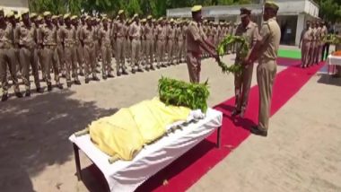 Uttar Pradesh Police Bids Emotional Goodbye To Vicon as Sniffer Dog Laid To Rest With State Honours