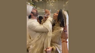 Ranbir Kapoor and Alia Bhatt Raise a Toast After Tying the Knot