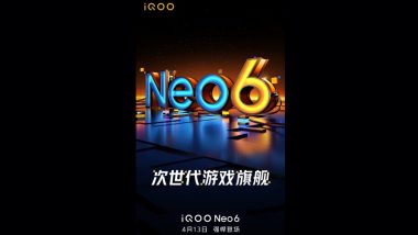 iQOO Neo 6 Key Specifications Leaked via TENAA Listing: Report