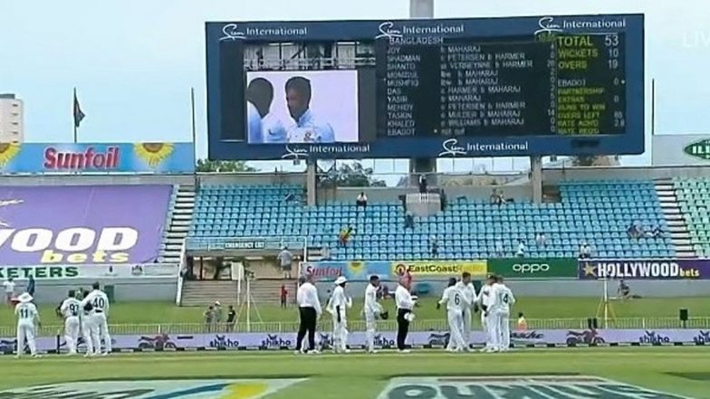 SA vs BAN: Bangladesh Cricket Board to Lodge Complaint Against Excessive Sledging, Umpiring in Test Defeat