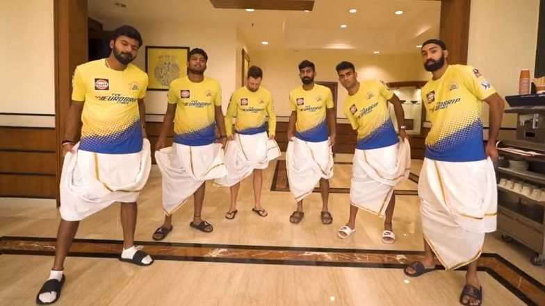 CSK Players Took Time Out To Celebrate Tamil New Year's Day, Taking Part in Kolam Challenge 