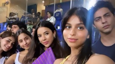 Suhana Khan, Ananya Panday, Aryan Khan and AbRam Cheer for Kolkata Knight Riders Team at IPL 2022 (View Pics)