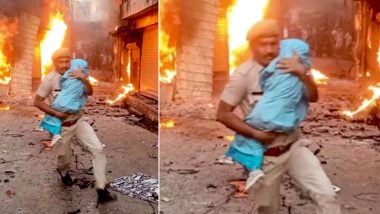 Rajasthan Cop Netresh Sharma Gets Praised For Heroic Act of Saving Infant Amid Communal Violence, CM Ashok Gehlot Promotes Him to the Post of Head Constable
