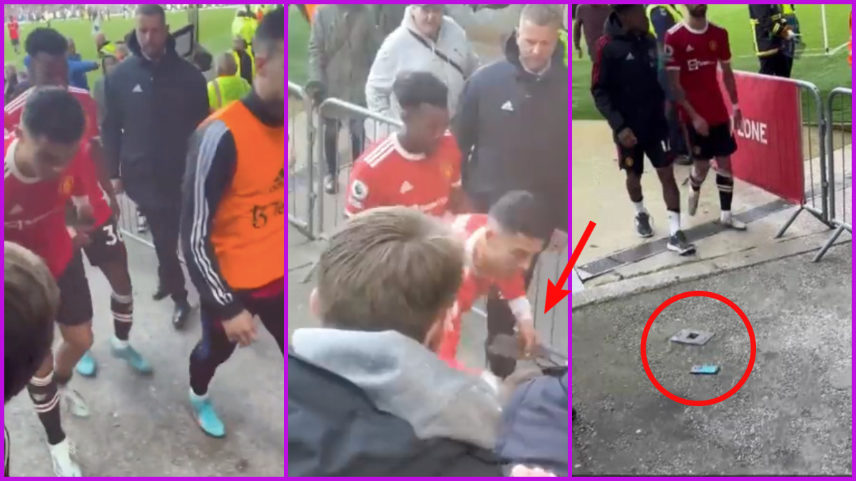 Video of Cristiano Ronaldo Smashing Fan's Phone After Manchester United's Defeat Against Everton Goes Viral | ⚽ LatestLY