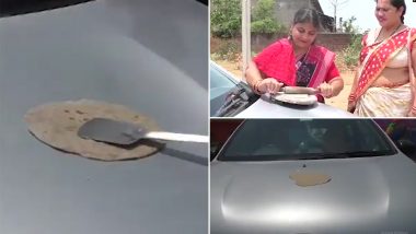 So Hot! Woman Cooks Roti On Bonnet Of Car In Sonepur As Odisha Bears the Burnt of Summer; Watch Viral Video