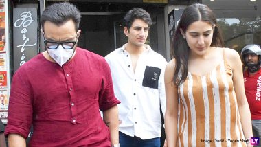 Sara And Ibrahim Photographed Post Lunch Date With Dad Saif Ali Khan (View Pics)