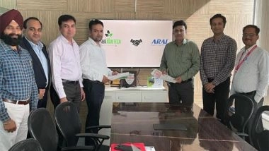 Business News | Erisha Agritech Private Ltd Inks MoU with Automotive R&D Organization, The Automotive Research Association of India (ARAI)