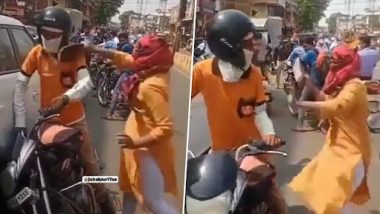 Madhya Pradesh: Woman Beats Swiggy Delivery Boy With Shoes in Jabalpur (Watch Video)