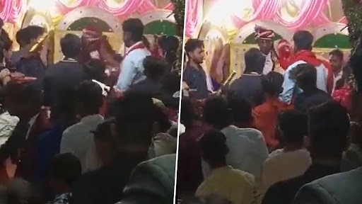 Uttar Pradesh: Bride Slaps Groom Twice on Stage As He Was Drunk in Hamirpur