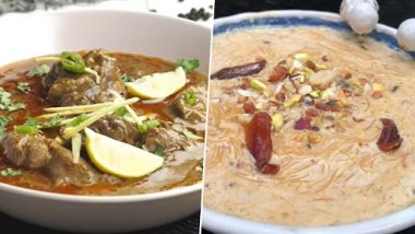 Eid al-Fitr 2022 Food Recipes: From Mutton Yakhni Pulao to Ande Ka Mesub, 5 Delicacies To Make Your Eid Special (Watch Videos)