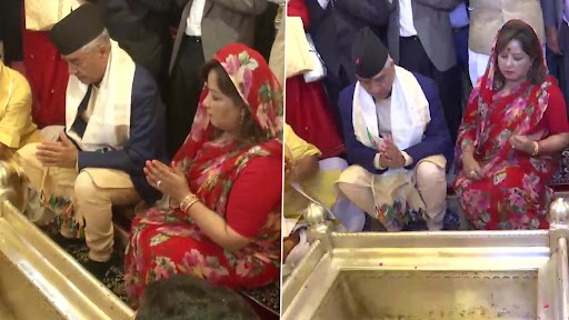 Nepal PM Sher Bahadur Deuba, Wife Arzu Offer Prayers at Kashi Vishwanath Temple