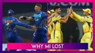 Mumbai Indians vs Chennai Super Kings IPL 2022: 3 Reasons Why MI Lost