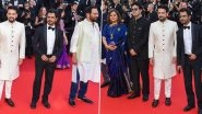 Cannes 2022: Nawazuddin Siddiqui Walks The 75th Film Festival&rsquo;s Red Carpet With Union Minister Anurag Thakur, Shekhar Kapur, Ricky Kej, Prasoon Joshi (View Pics)