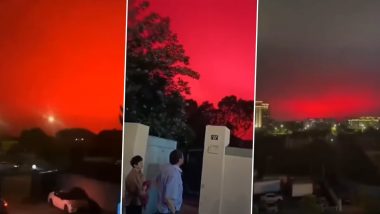 Zhoushan Red Sky Video Goes Viral! Blood Red Sky Under Thick Layers of Fog in East China Sparks Fear of Armageddon Among Citizens