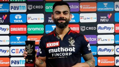 Virat Kohli Wins His First Man of the Match Award in IPL 2022 for 73-Run Knock in RCB vs GT Clash