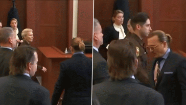 Amber Heard vs Johnny Depp Defamation Trial: Here’s The Moment When The Former Married Couple Almost Run Into Each Other In The Courtroom (Watch Video)