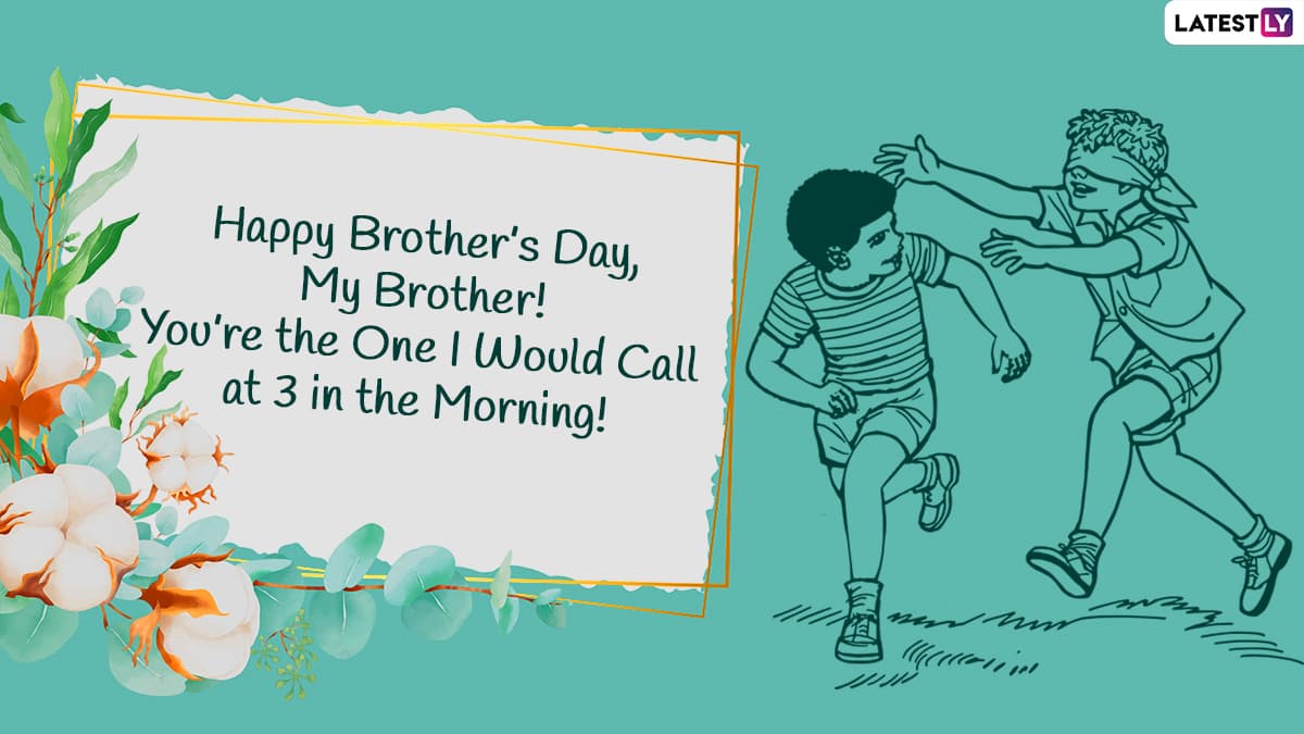 National Brother's Day 2023: Wishes, quotes and messages that can be shared