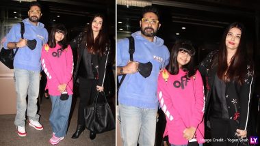 Cannes 2022: Aishwarya Rai Bachchan Leaves For The Film Festival With Abhishek Bachchan And Aaradhya (View Pics & Video)