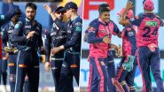 How To Watch GT vs RR Live Streaming Online in India, IPL 2022? Get Free Live Telecast of Gujarat Titans vs Rajasthan Royals, TATA Indian Premier League 15 Qualifier 1 Score Updates on TV