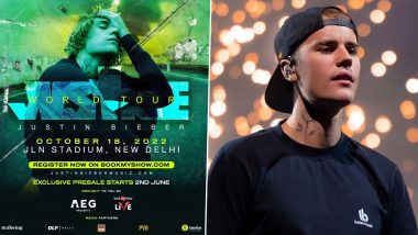Justin Bieber To Perform in New Delhi on October 18; Here’s How You Can Book Tickets for the Show Online