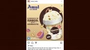 Amul Ice Cream Introduces Isabgol With Cashew and Fig; Twitterati React