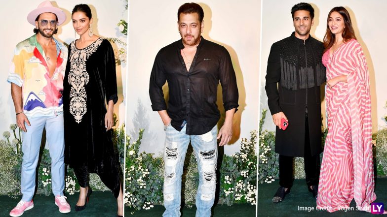 Ranveer Singh-Deepika Padukone, Salman Khan, Pulkit Samrat-Kriti Kharbanda And More Celebs Photographed At Arpita Khan And Aayush Sharma’s Eid Party! (View Pics & Videos)