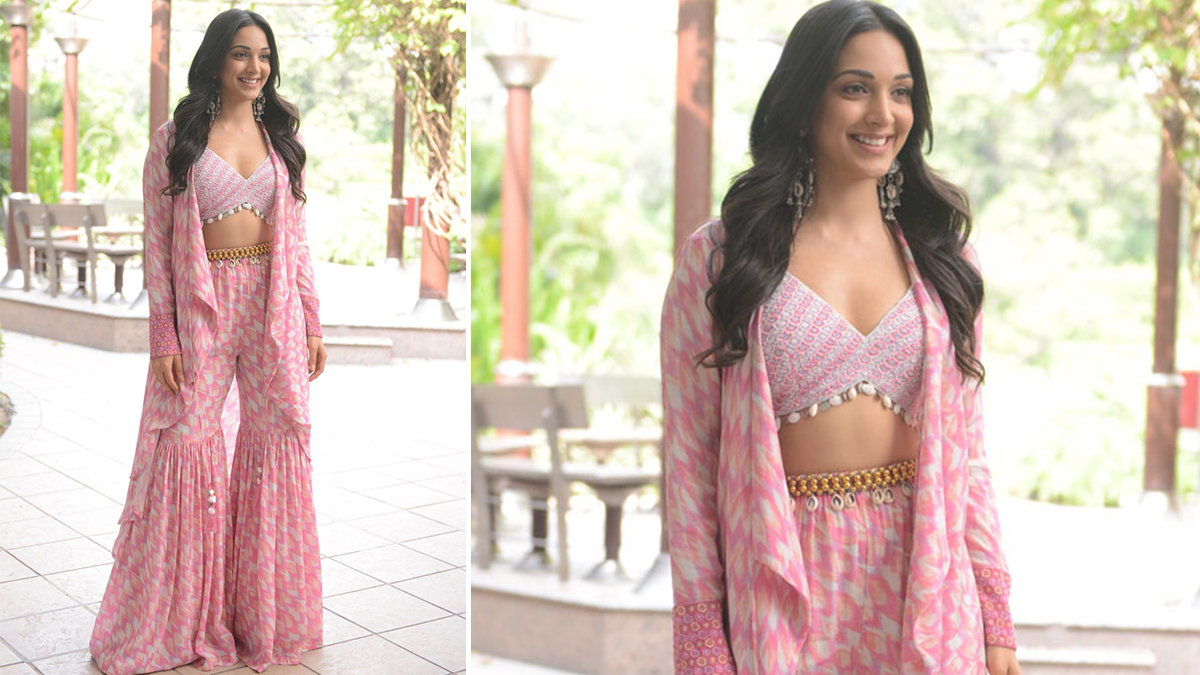 Kiara Advani's blue printed Rishi and Vibhuti sharara came with a