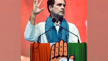 India News | Rahul Gandhi Takes Jibe at Govt over China Building Bridge over Pangong Tso Lake