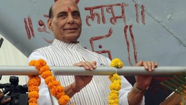India News | Rajnath Singh Asserts Strong Navy Must for Safeguarding National Interests, Making India Global Power