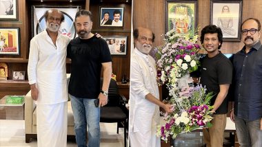 Lokesh Kanagaraj Poses With Kamal Haasan and Rajinikanth, Pens a Sweet Message for the Megastars (View Pics)