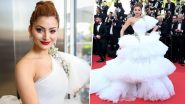 Cannes 2022: Urvashi Rautela Looks Like An Angel in White Tony Ward Couture As She Graces the 75th Cannes Film Festival Red Carpet (View Pics)