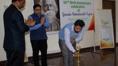 World News | Indian Embassy in Nepal Celebrates 161st Birth Anniversary of Rabindranath Tagore