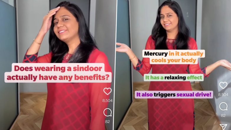 'Sindoor Triggers Sex Drive' Claims Woman in Viral Video, Twitter Reacts (Check Tweets)
