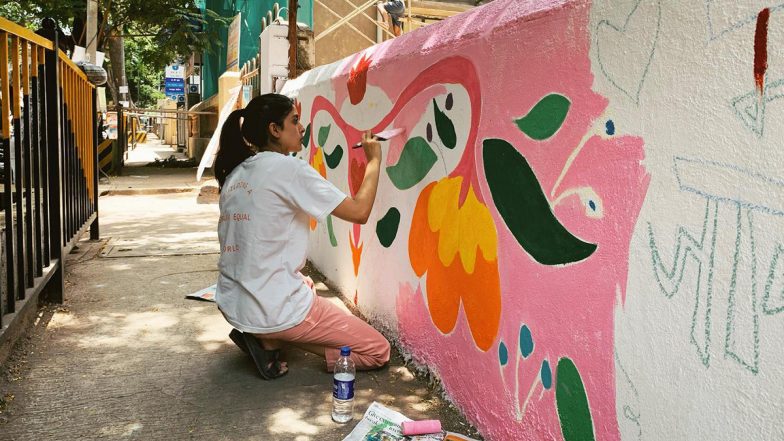 Amitabh Bachchan’s Granddaughter Navya Naveli Nanda Paints Wall To Highlight Menstrual Hygiene