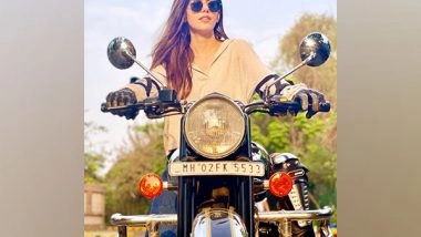 Entertainment News | Sanjana Sanghi Learns to Ride a Bike for Her Next Film 'Dhak Dhak'